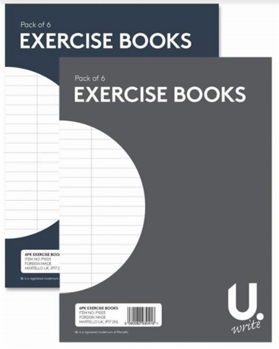 6 Pack Exercise Books 15cm x 20cm 6 Pack Exercise Books 15cm x 20cm